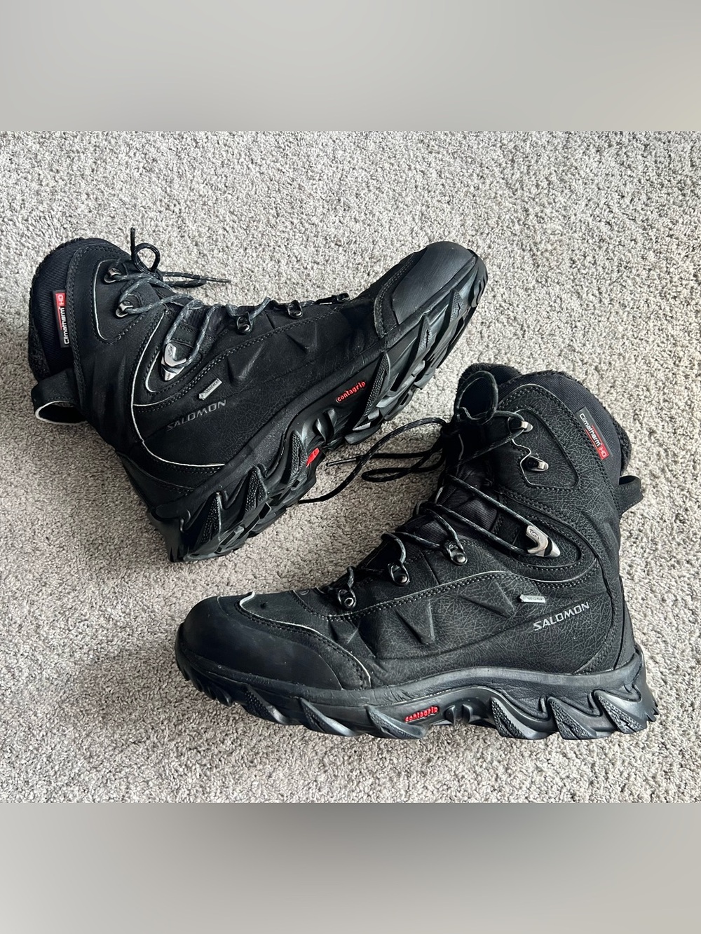 Salomon Nytro GTX Mens Hiking Boots Mens 9 Gore-Tex Contagrip Climatherm Winter